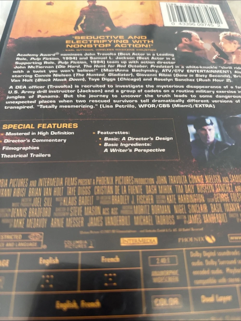 2003 military crime thriller movie Basic, directed by John McTiernan